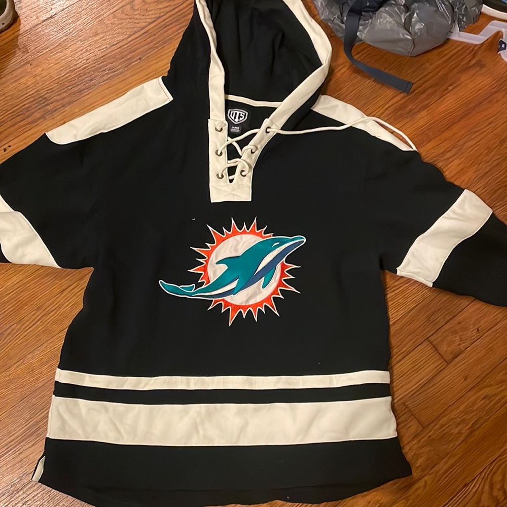 Miami Dolphins Hoodie OTS LARGE